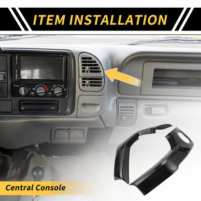 Carbon Fiber Pattern A/C Air Outlet Cover Trims for Toyota Tundra (2014–2021)