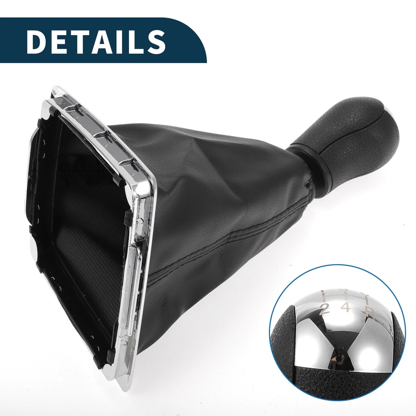 5 Speed Manual Gear Shift Knob & Cover for Ford Focus (2000-2011)