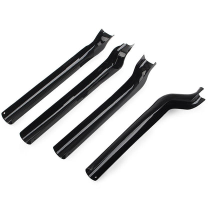 Black Rear Swingarm Tube Covers for Harley Heritage Softail Classic (2000-2011)