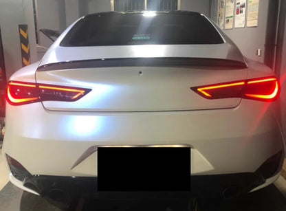 ABS Glossy Black Rear Trunk Spoiler Wing Lip for Infiniti Q60 (2017-2022)