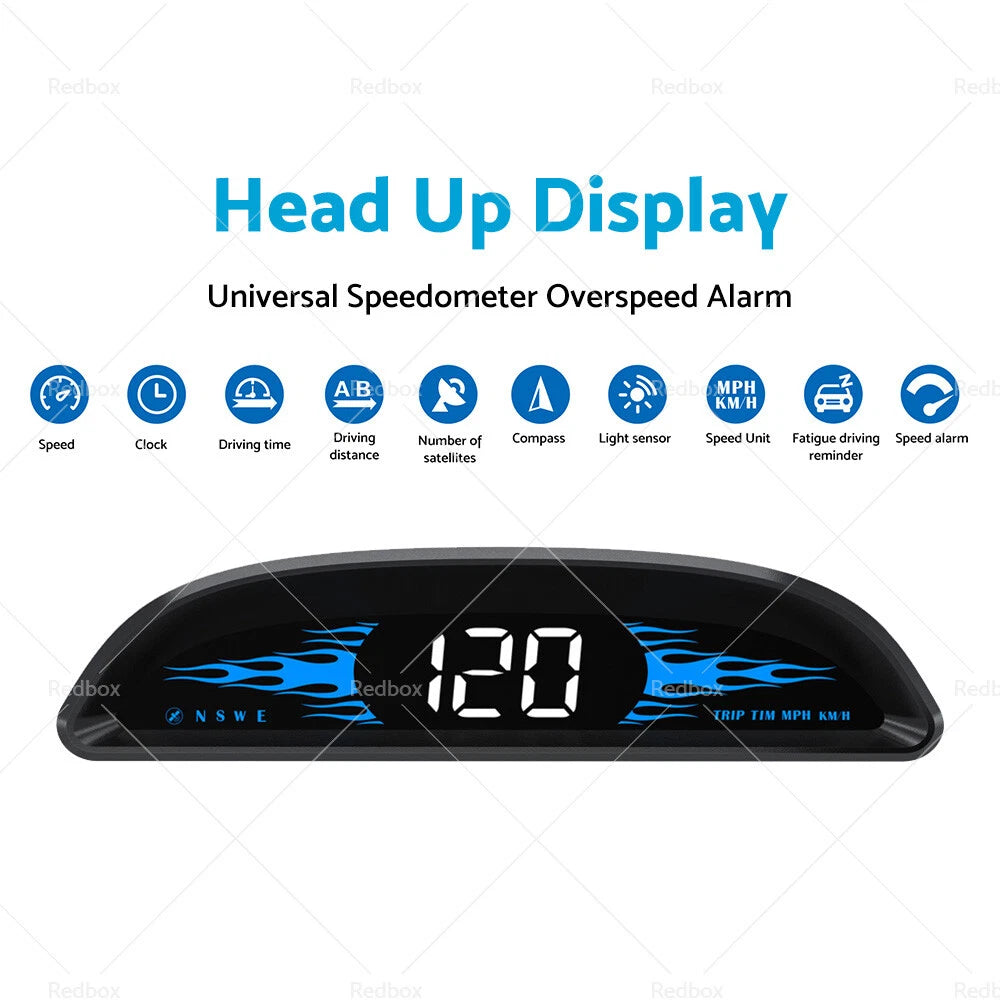 HUD Head Up Display GPS Speedometer for Universal Cars