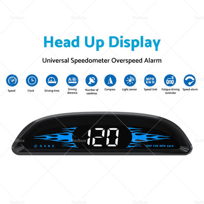 HUD Head Up Display GPS Speedometer for Universal Cars