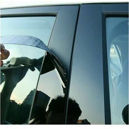 8x Glossy Black Door Trim Window Pillar Posts for Hyundai Elantra (2017-2020)