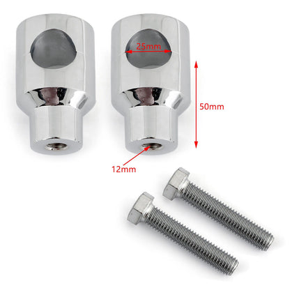 2" Handlebar Risers for Yamaha V-Star 650, Honda VTX, Suzuki Boulevard, Vulcan 900 (2000-2023)