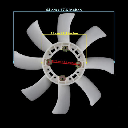 Fan Blade Radiator Cooling System Fits Toyota Land Cruiser HZJ73 HZJ81 HDJ80 D05