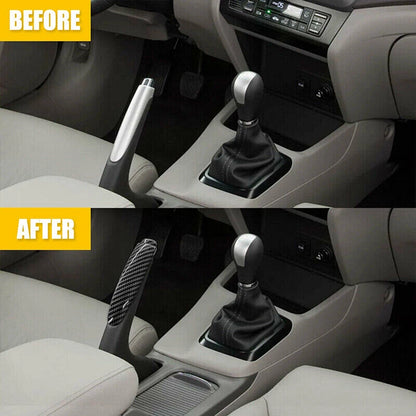 Carbon Fiber Front Hand Brake Trim Cover for Honda Civic Coupe Sedan (2006-2011)