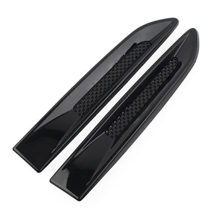 Black Front Side Fender Air Vent Grille Trim for Jaguar XE F-Pace (2015-2023)