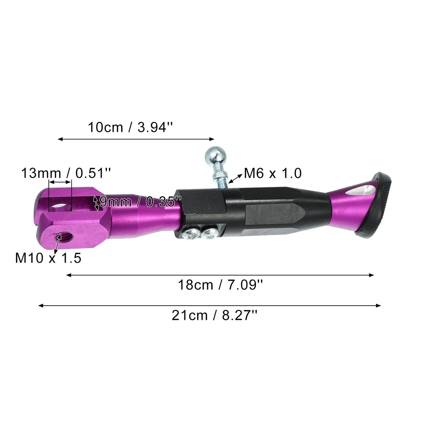 Kickstand Side Support Purple for Universal Motorcycle