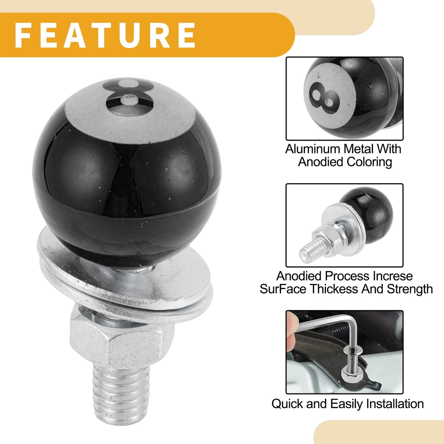 License Plate Screws Cover 40mm for Universal Motorcycle M6