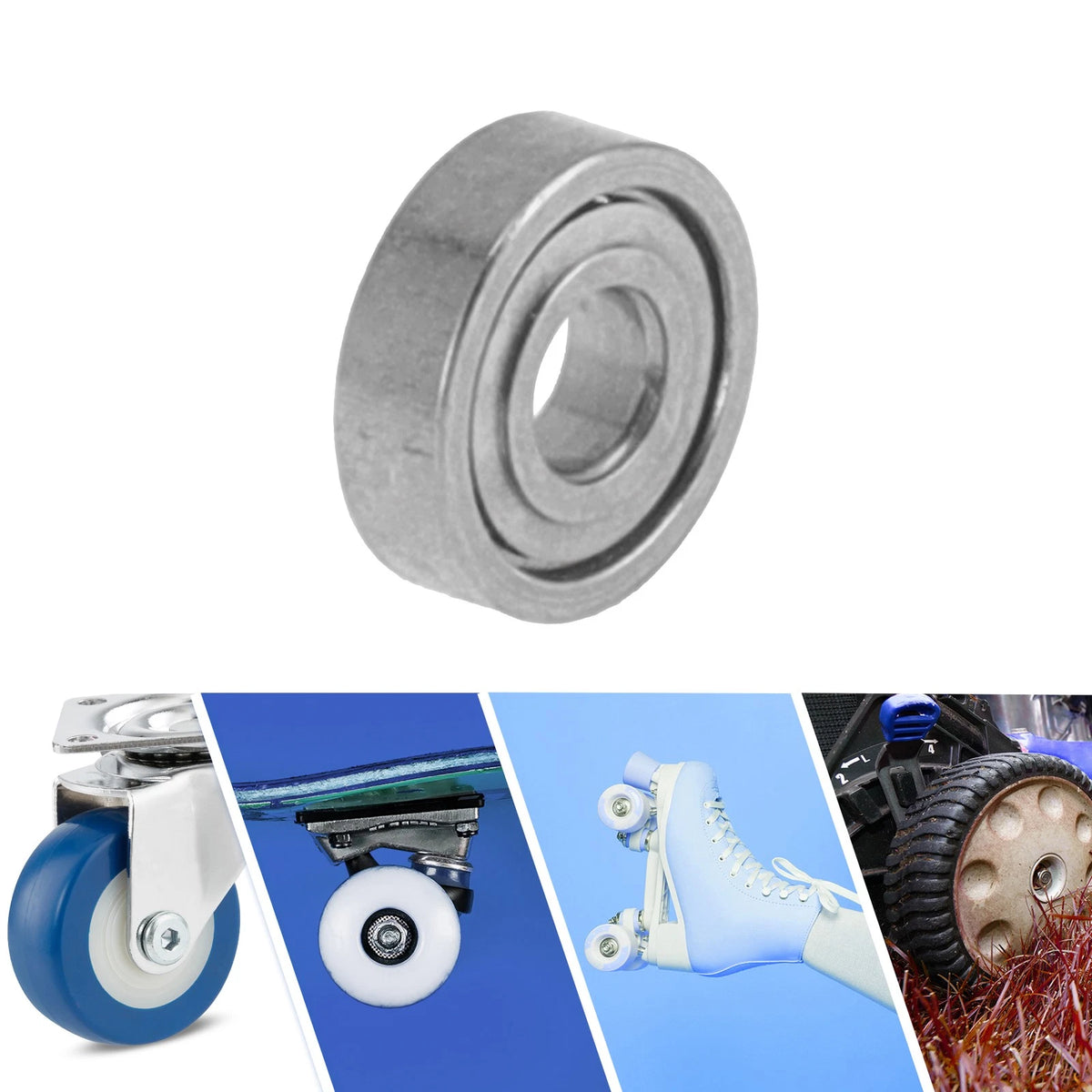 Deep Groove Ball Bearings 1.5x4x1.2mm 1 Pc for Scooter Skateboard Wheel