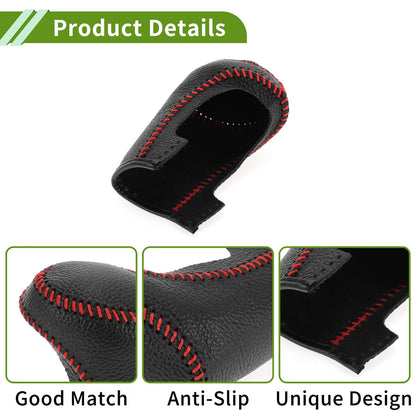 1 Pc Car Gear Shift Knob Cover Black Red for Chevrolet Malibu (2016-2020)
