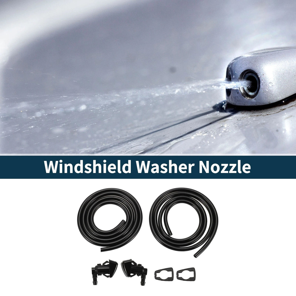 Windshield Washer Nozzle & Gasket, Fluid Hose for Jeep Grand Cherokee (1993-2023)