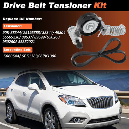Serpentine Belt Drive Tensioner 6PK1383 for Buick Encore (2013–2019)