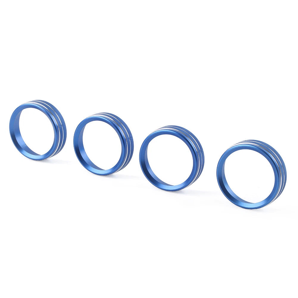 4 x Air Conditioner Switch CD Button Ring Trim for Ford F150 XLT (2015-2020)