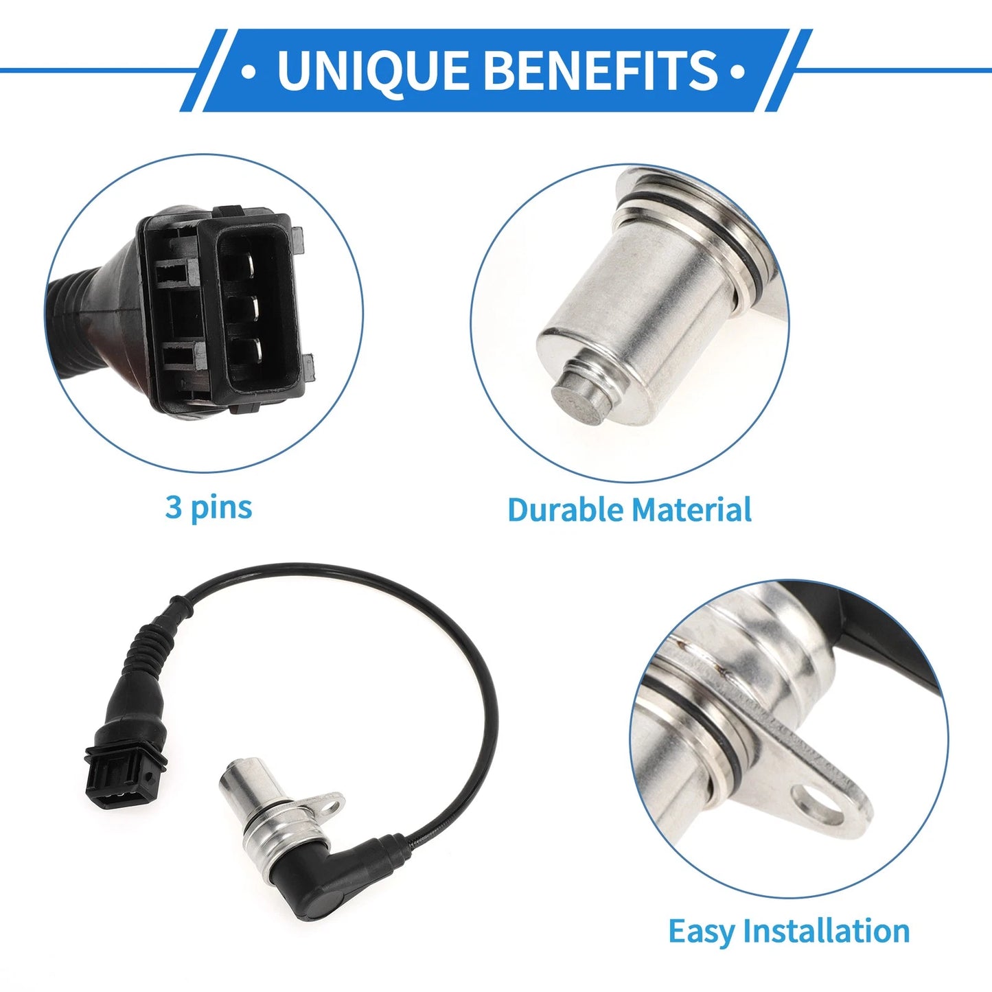 Crankshaft Position Sensor for BMW M3 MT 1992-1995 (1 x Black Sensor)