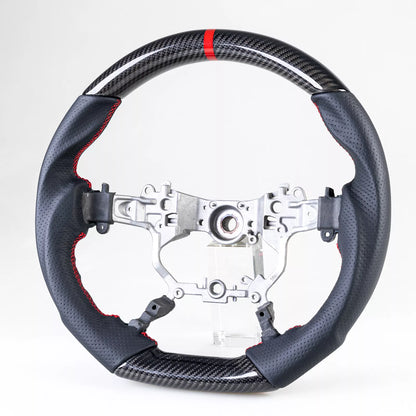 Custom Black Carbon Steering Wheel for Toyota Land Cruiser (2003-2023)
