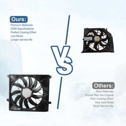 Radiator Cooling Fan 850W for Mercedes W163 ML55 AMG ML270 CDI (2000-2005)
