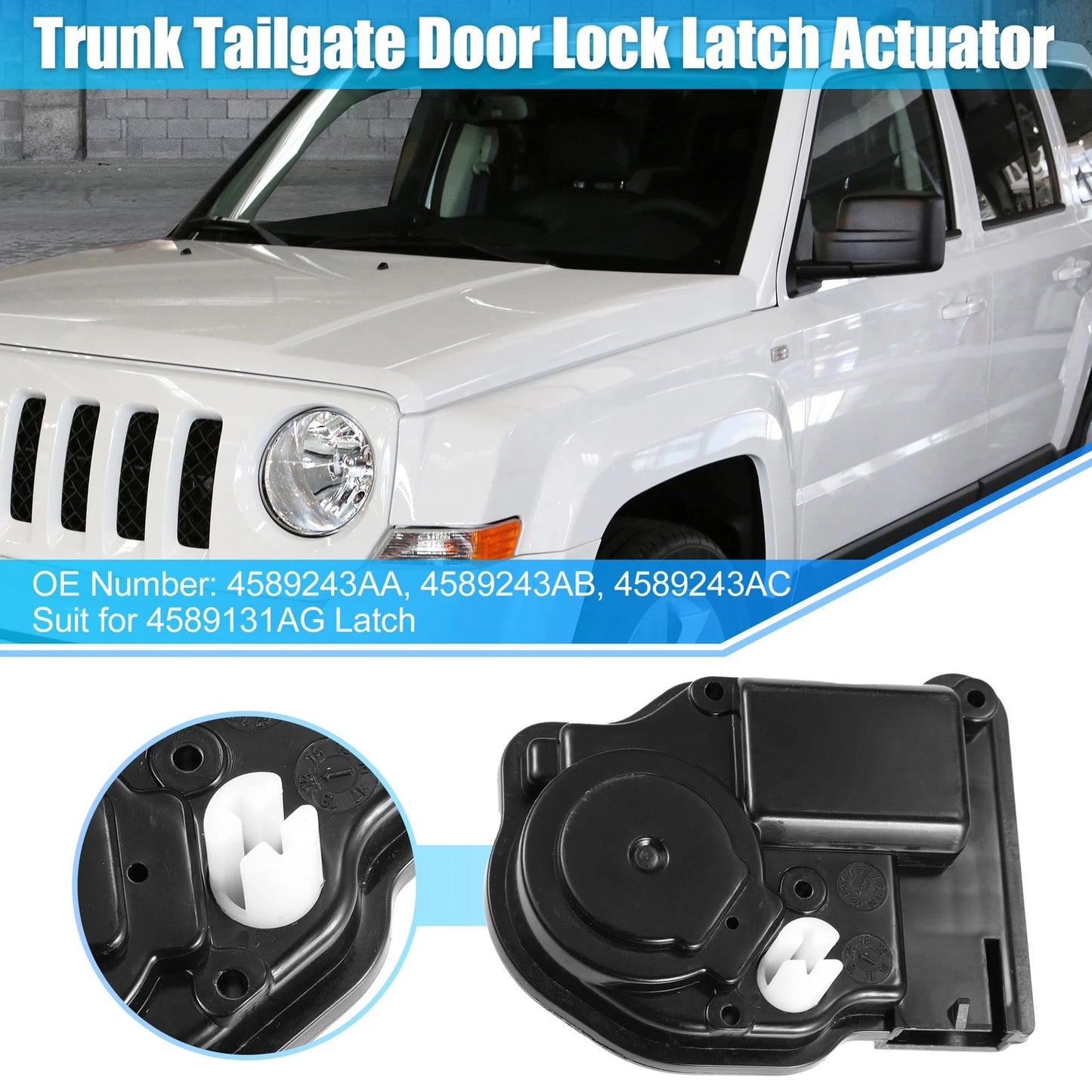 Tailgate Trunk Latch Lock Actuator for Dodge Chrysler Jeep (2011-2023)