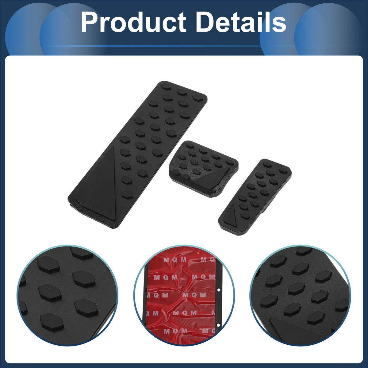 Foot Accelerator Pedal Covers for Jeep Grand Cherokee (2022-2025) Black