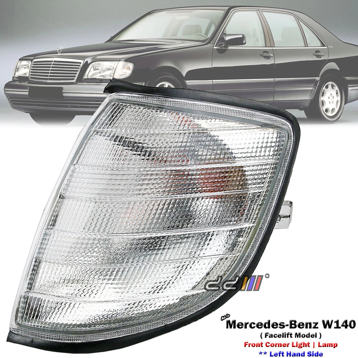 Clear Corner Light for Mercedes-Benz W140 S280 S320 (1993-1998)