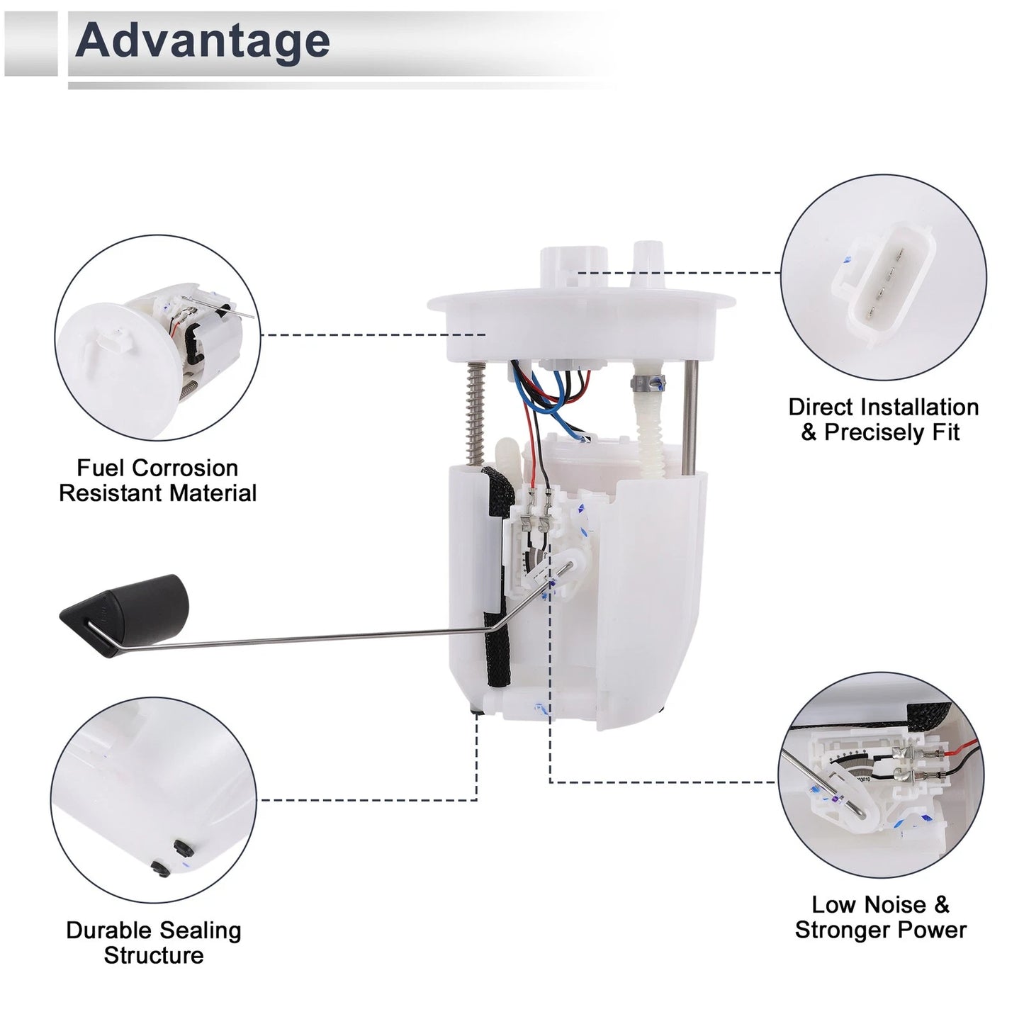 Fuel Pump Assembly for Mazda 3 2014-2018 L4 2.0L 2.5L