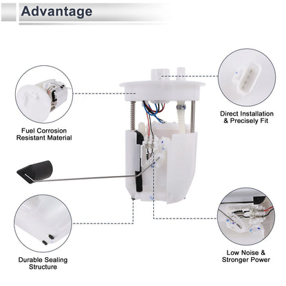 Fuel Pump Assembly for Mazda 3 2014-2018 L4 2.0L 2.5L