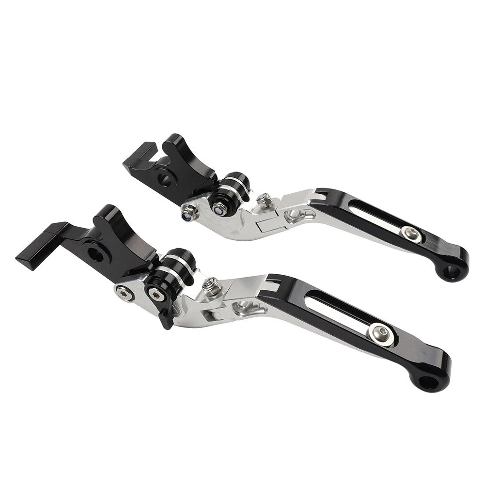 Silver Extendable Brake Clutch Levers for BMW F800GS/Adventure, F800R (08-18)