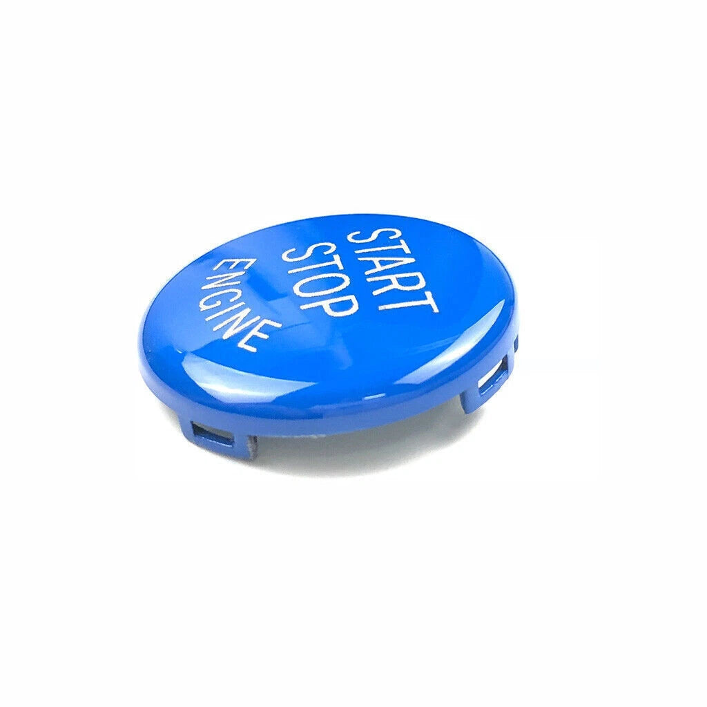 Gloss Blue Start Stop Engine Button Cover for BMW E81 E87 E90 E91 E92 (2006-2013)