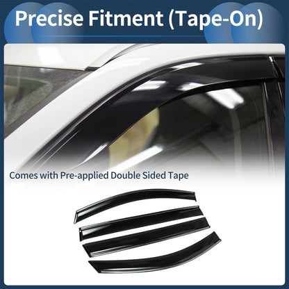 Window Deflectors for Toyota Sienna 2021 Side Window Vent Visors Black 1 Set