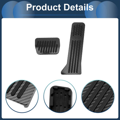 Automatic Foot Accelerator Pedal Cover for Mazda 2 (2015-2020) Black Carbon Fiber