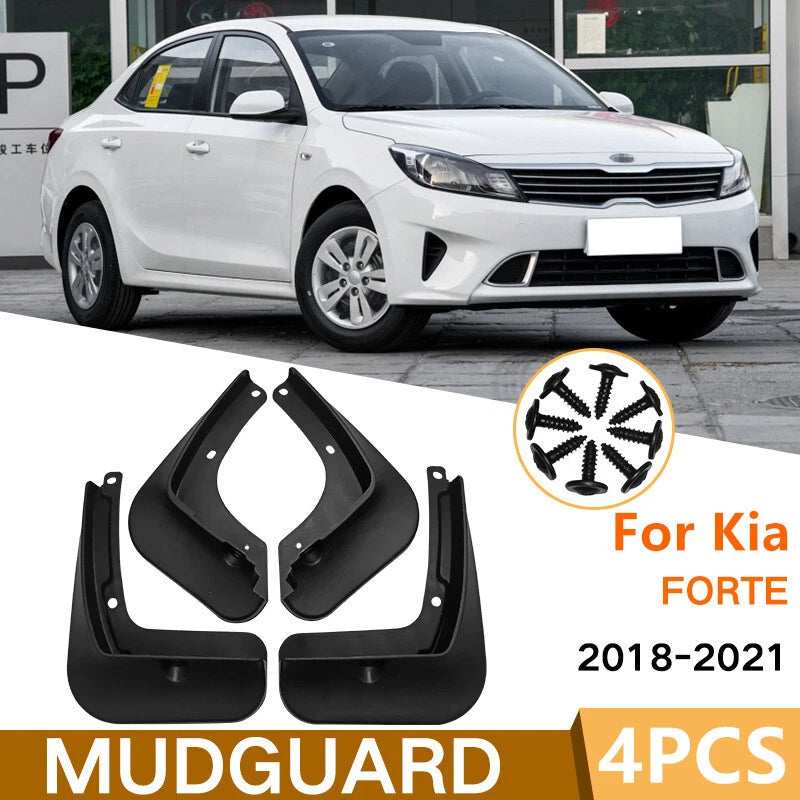 4PCS / Mudguards Mud Flaps Covers / Kia Forte (2018–2021)