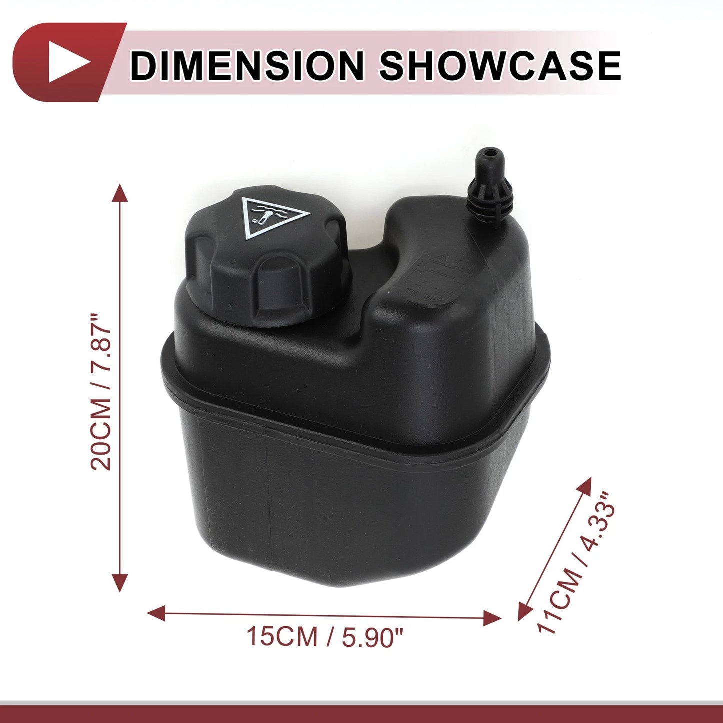 1 x Coolant Expansion Overflow Tank with Cap for BMW 340i