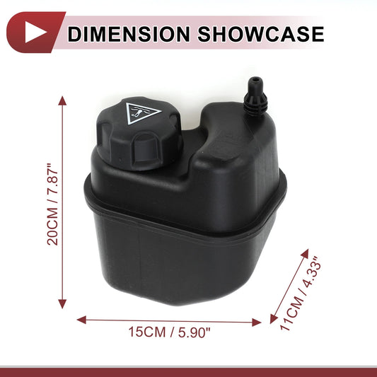 1 x Coolant Expansion Overflow Tank with Cap for BMW 340i