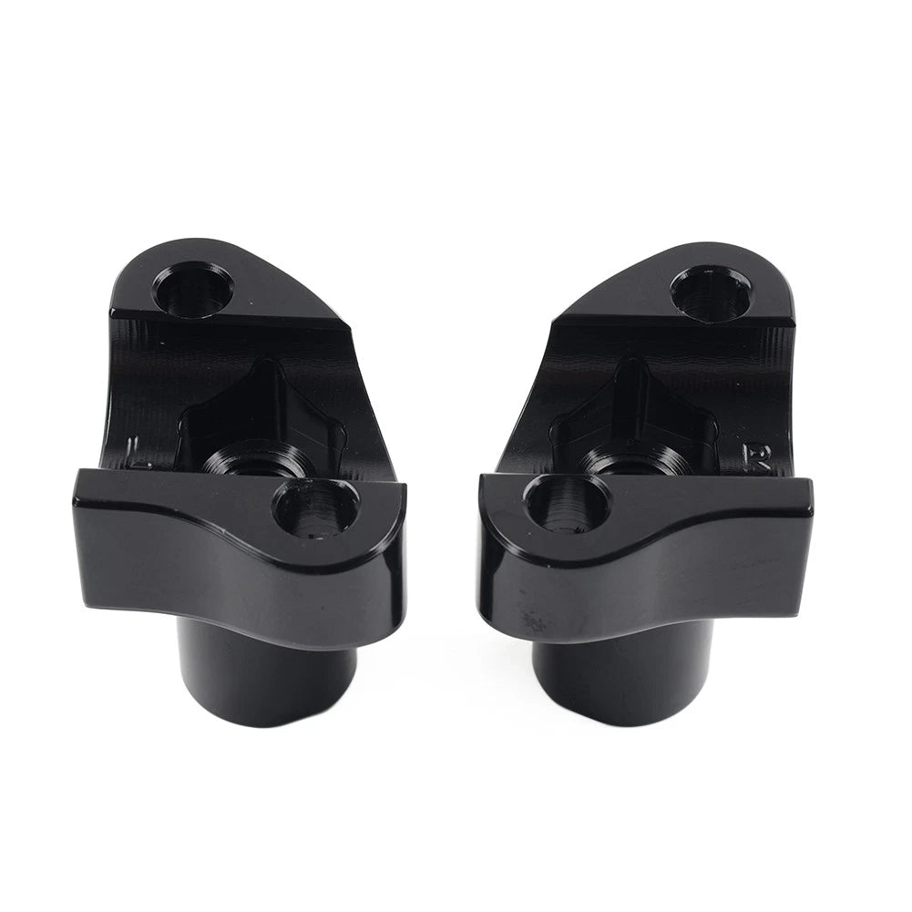 2" Straight Handlebar Risers Black for Harley Dyna Sportster Softail (2000-2023)