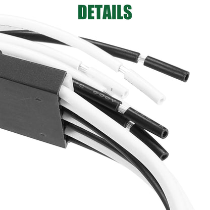 Resistor Connector for GMC Blower Motor 14AWG Black 1 Set