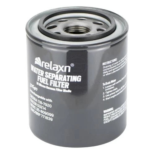 OMC Outboard Fuel Filter Element for OMC Models 37640, S3214, Water Separator