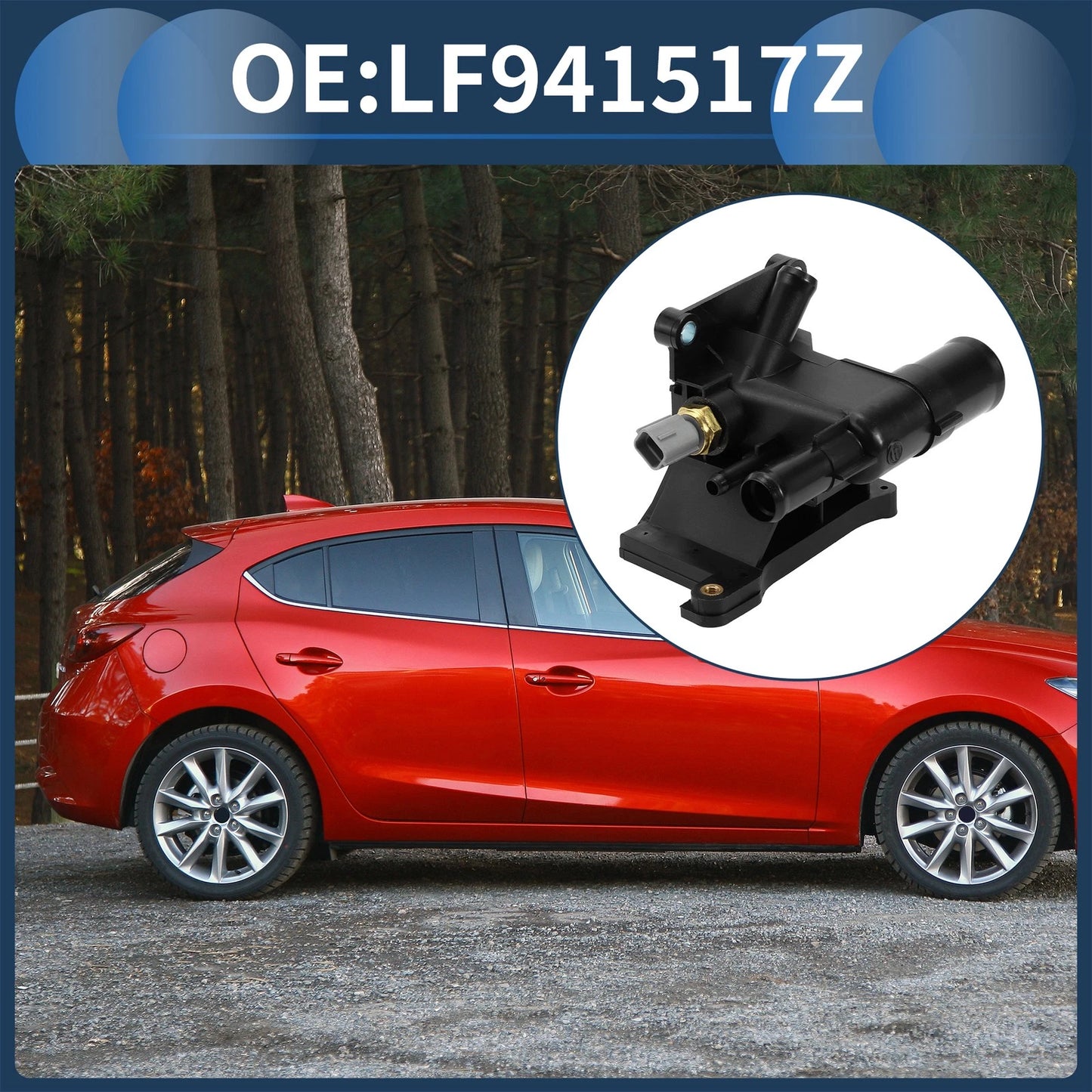 Engine Coolant Thermostat Housing for Mazda 6 i 2.5L (2009-2013)