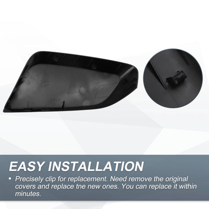 Right Side Rearview Mirror Cover Cap Gloss Black for Chevrolet Impala (2014-2020)