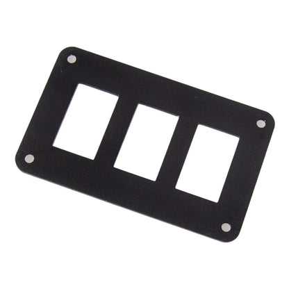 3 Gang Rocker Switch Dash Mount Holder Panel for Universal Use
