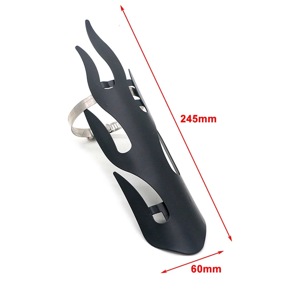 Muffler Pipe Heat Shield Cover for Motorcycle Chrome