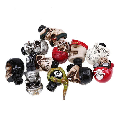 Skull Head Gear Shift Knob for Universal Manual Car - White
