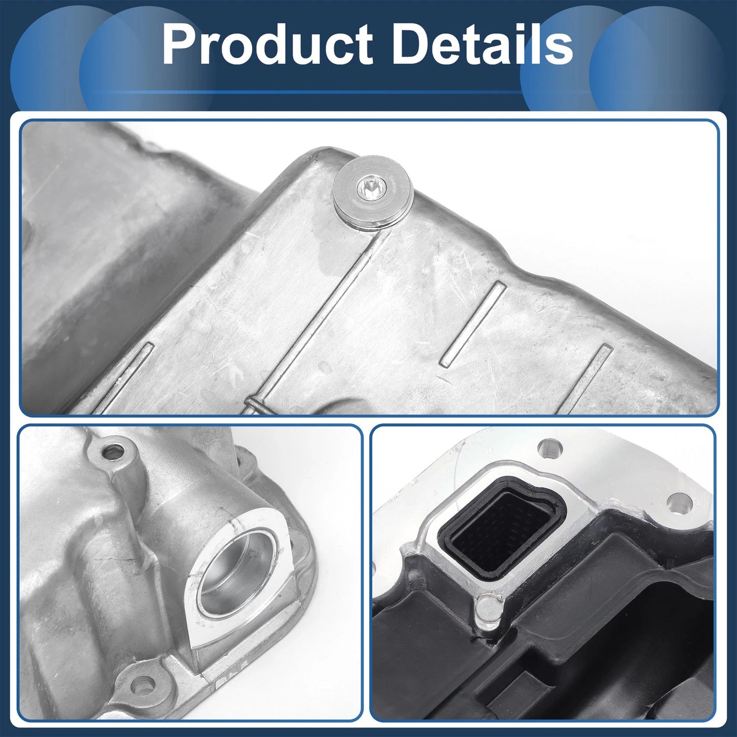 1 Pc Engine Oil Pan for Chevrolet Sonic (2011-2018) Aluminum