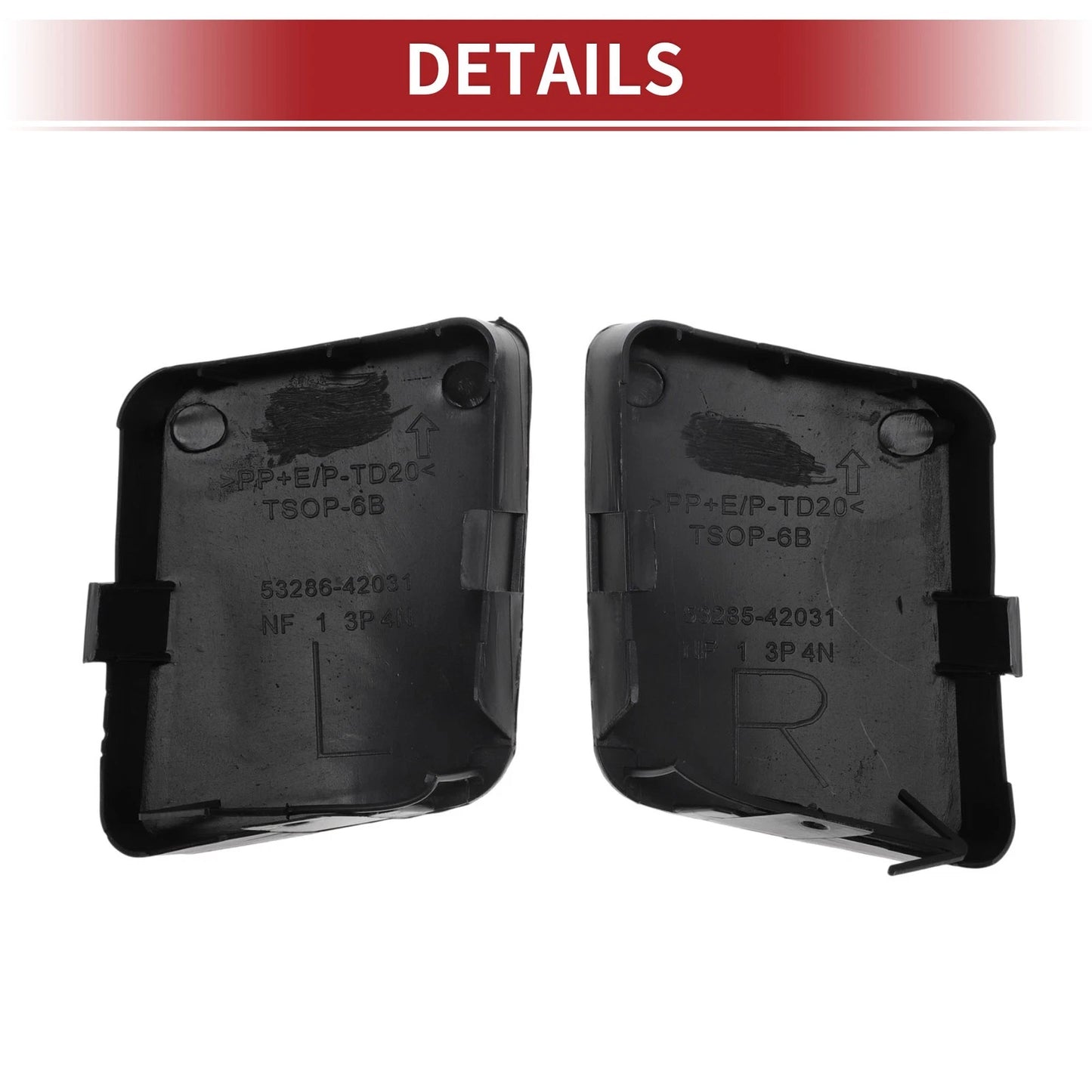 Front Tow Hook Cover Cap  for Toyota RAV4 (2006-2008) Black