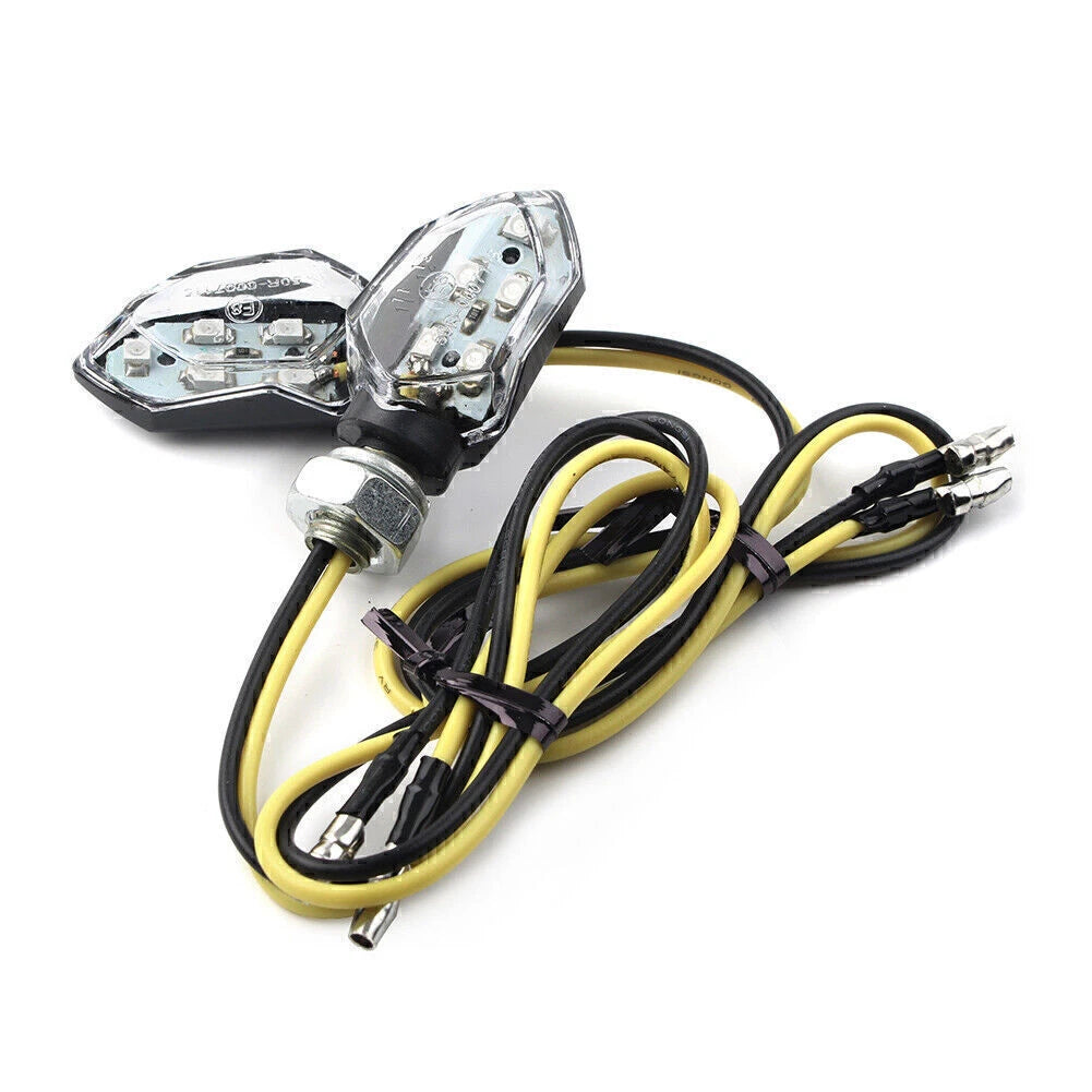 Smoke LED Amber Turn Signal Light for Universal Motorcycle 8mm (2020-2023)