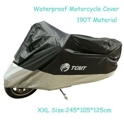 Motorcycle Storage Cover Waterproof UV Rain Protector for Street Bike