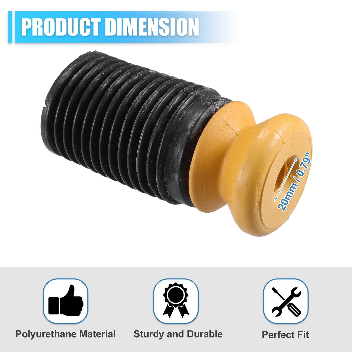 2 x 2.83 Inch Front Suspension Bump Stops for BMW 640i (2012-2017)