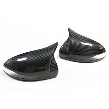 Carbon Fiber Rear Side Mirror Covers for Mercedes Benz W205 (2015-2023)