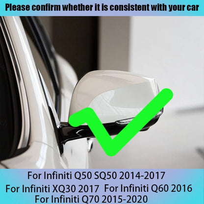 Carbon Fiber M3 Style Side Mirror Covers for Infiniti Q50 Q60 (2014-2021) 2 x