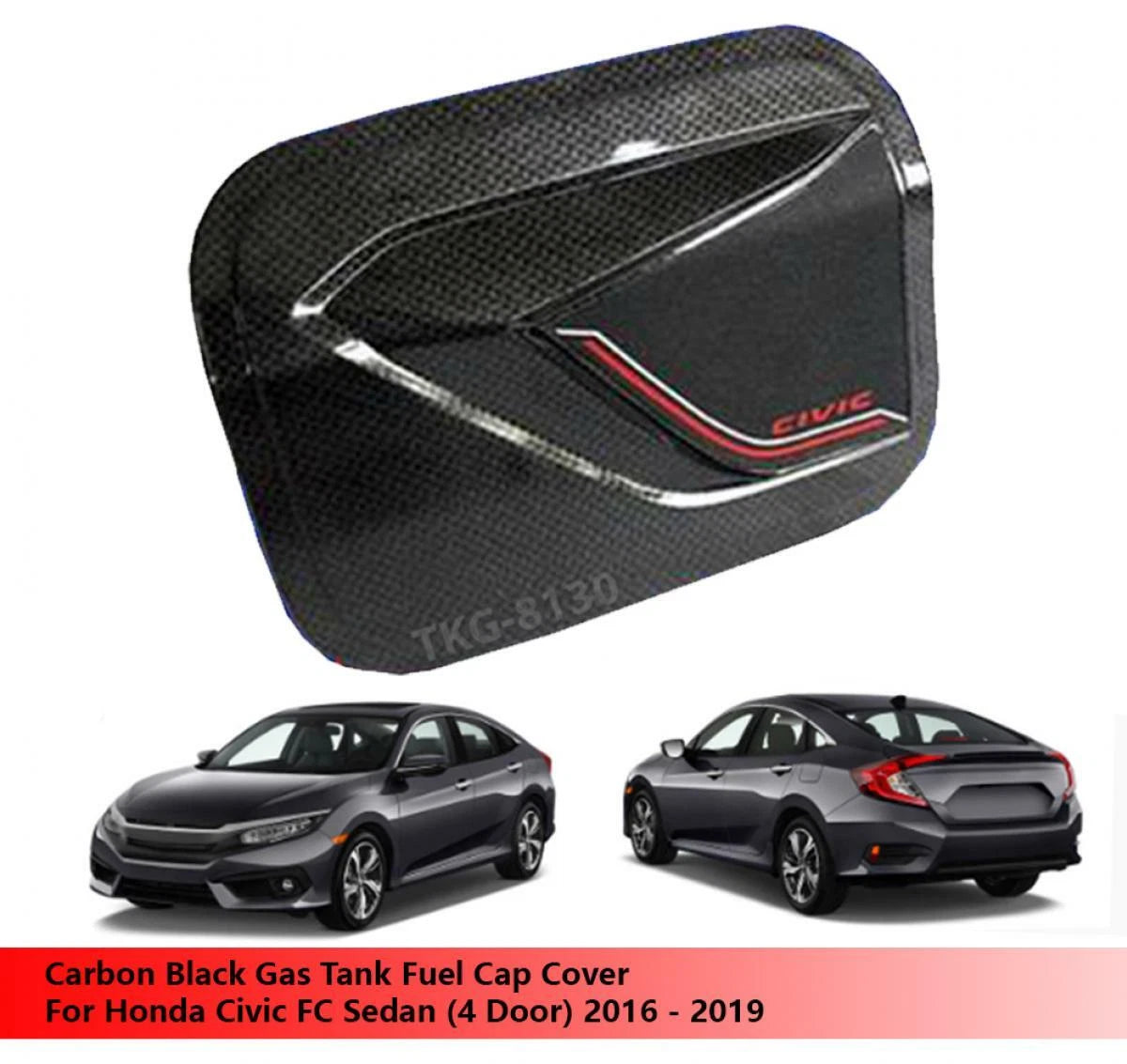Fuel Filler Cap Cover for Honda Civic Sedan (2016-2019)