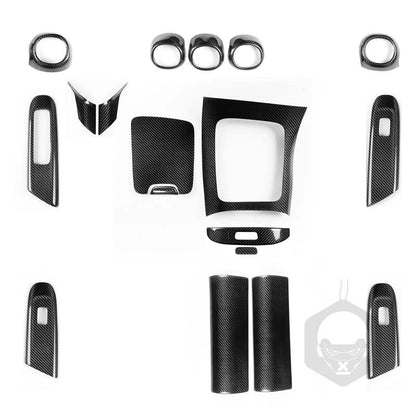 Carbon Fiber Interior Full Panel Cover Trim Kits for Benz C-Class W206 2022-2023